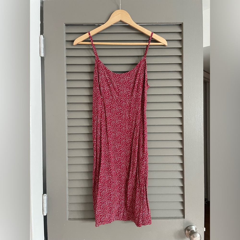 Red Floral Brandy Melville Dress